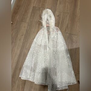 dollcake couture lace cape with hood nwt sz small